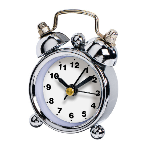 HAMA Alarm Clock Nostalgia White_Analog/Silver, White