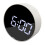 Large LED Screen Bedside Alarm Digital Clock Black Frame White Light 1