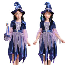 1 Set Halloween-Hexenkostüme für Kinder, kompatibel mit Mädchen, Hexenkostümen, Maskenball, Feenprinzessinnenkleidern, Hexenkleidern