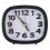 Quartz Alarm Clock Silent Snooze Small Bed Claw_Square Black 1