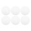 6pcs Anti-Glare Spotlight Lamp Cover Downlight Shade Plate Round Plastic Cover Recessed Light Diffusion Plates Replacement Light Diffusers (L) White_ 1