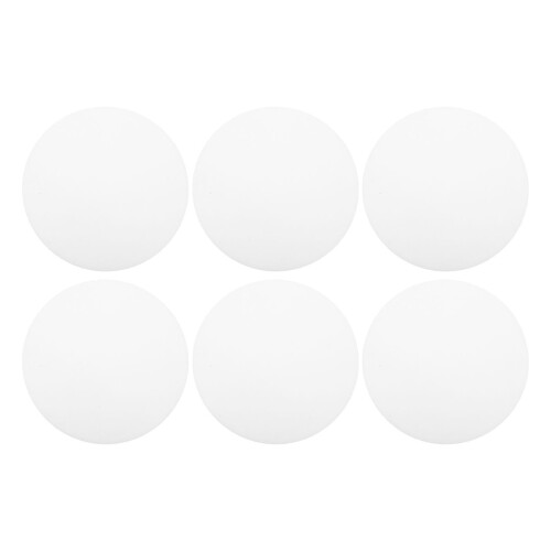 6pcs Anti-Glare Spotlight Lamp Cover Downlight Shade Plate Round Plastic Cover Recessed Light Diffusion Plates Replacement Light Diffusers (L) White_