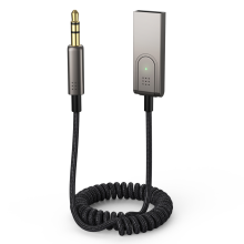 INF Bluetooth Aux Cable compatible Car/Aux Bluetooth Adapter compatible Car_Gray