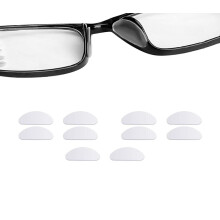 INF-yhteensopivat nenätyynyt, läpinäkyvät silikoniset silmälasit, 5 paria (19 mm)