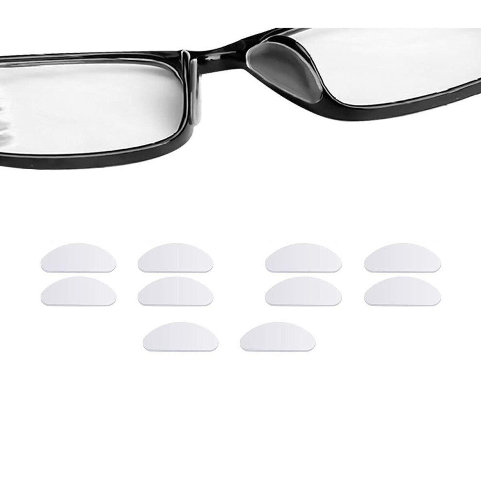 INF Nose pads compatible glasses silicone transparent 5 pairs (19 mm)