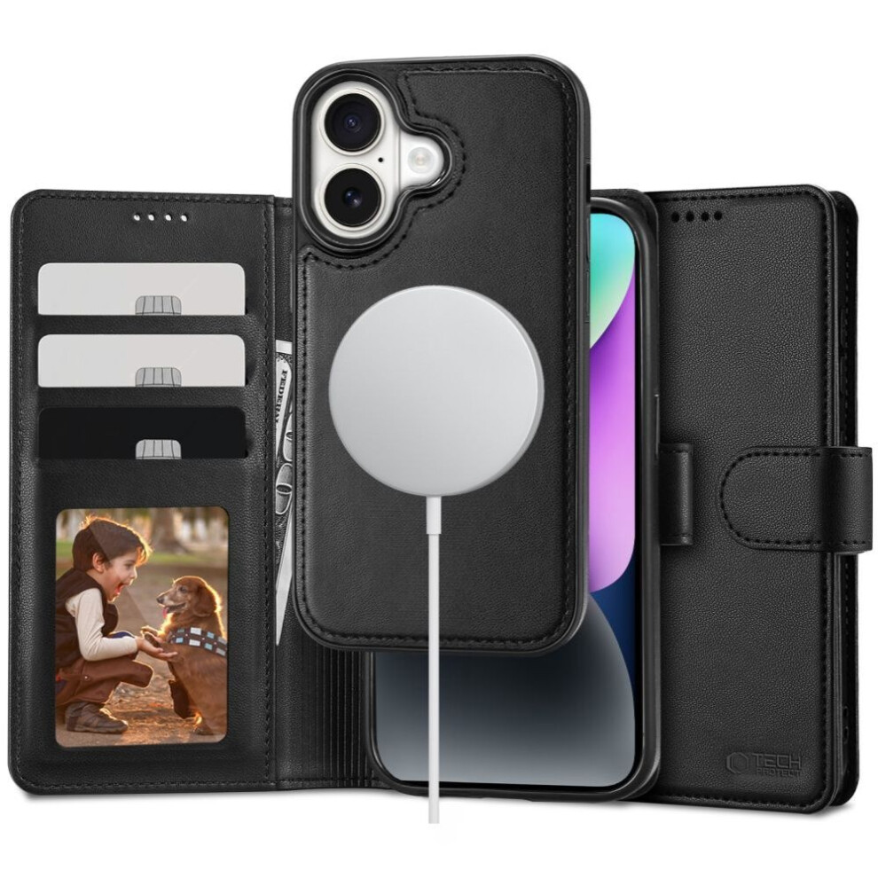 Tech-Protect Iphone Compatible 16 Magsafe 2In1 Magnet Case / Cover Black_150 6902344770134