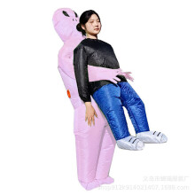 Aufblasbares Pikachu-Kostüm, geeignet für Erwachsene und Kinder – Puppenaccessoires, Alien Pink, Erwachsene (150–190 cm)