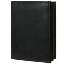 Black men's wallet in calfskin RFID protection_250