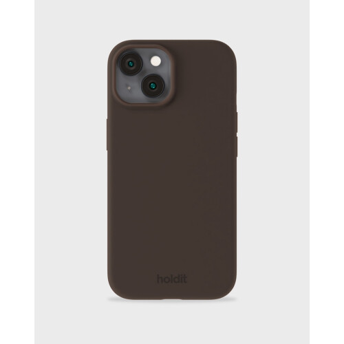 held iPhone compatible 14 / 13 Mobile Cover Silicone Chocolate_47