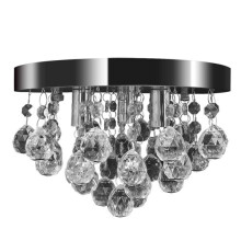 vidaXL Chandelier Crystal and Chrome_Transparent/Transparent