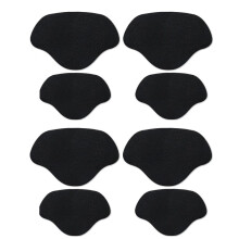 INF Fersenschoner / Reparaturflicken für Schuhreparaturen, 2 Größen, 4 Paar, Schwarz/Musta