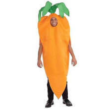 Lustiges Karottenkostüm, geeignet für Erwachsene, Männer und Frauen, Ganzkörperkostüm, Cosplay, Halloween-Maskenball, einfache Halloween-Kostüme