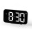 Digital Alarm Clocks 12/24 Hour Conversion Time Weekday Display Adjustable Lights (White) 1