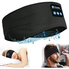 Slaapkoptelefoon – Hoofdband en oogmasker met Bluetooth-koptelefoon_zwart