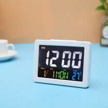 G2000 Color Screen, Date and Era Display, Alarm Clock, Desk Clock (White)