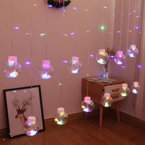 Curtain garland with string lights, 3.5 meters long