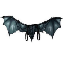 Schwarze Halloween-Drachenflügel, Cosplay-Requisiten, Bühnendekoration, Vliesflügel, kompatibel mit Erwachsenen - FS-