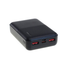 Powerbank mit 10000 mAh, 2x USB- und 1x USB-C-Anschluss