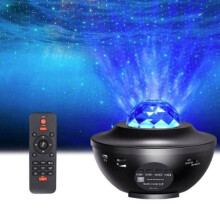 LED Galaxy Light - Star Lamp / Night Light Star Projector_Black_Surprise Gift