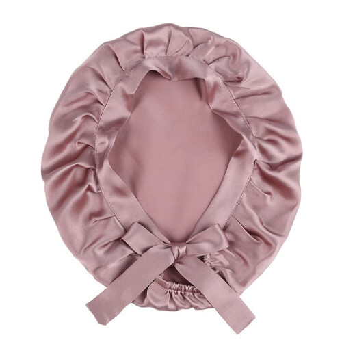 INF Sleeping cap night cap mulberry silk_Pink 1