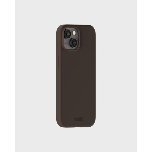 held iPhone compatible 14 / 13 Mobile Cover Silicone Chocolate_47 1