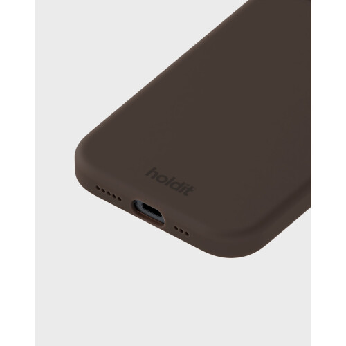 held iPhone compatible 14 / 13 Mobile Cover Silicone Chocolate_47 2