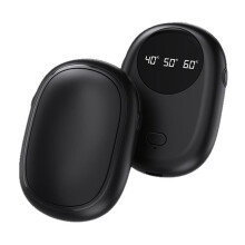 2-pack handvärmare, 1200mAh uppladdningsbar handvärmare, bärbar powerbank, elektrisk fickvärmare, 3 justerbara värmelägen