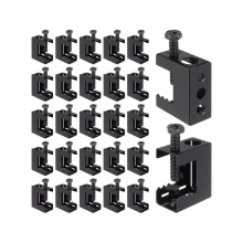 Colliers de serrage pour poutres en acier à ressort 1/4"-20. 25 petits colliers de serrage en C en a