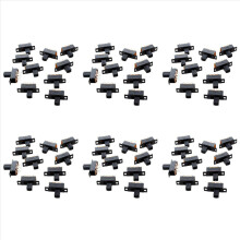 10 pieces 6 pins 2 positions DPDT On/On mini slide switches