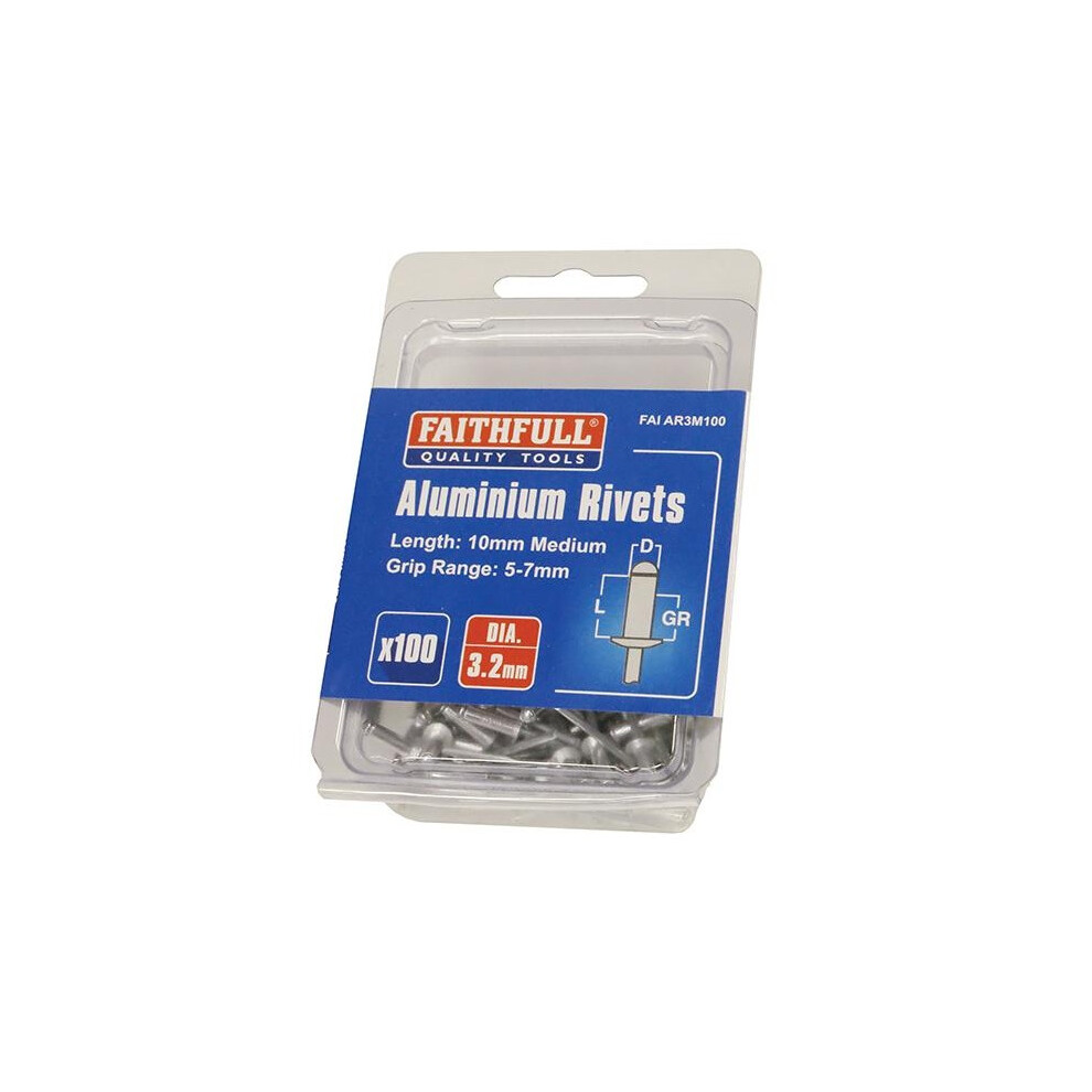 Faithfull Aluminium Rivets