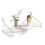 Elegant Wall Mount Holder With Sturdy Construction-Ivory 1