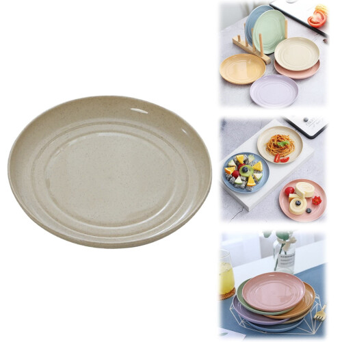 Runda tallrikar i vetefiber – 6-pack 1