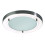 Litecraft Flush Bathroom Ceiling Light - Nickel 1