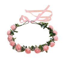 (Flesh pink) Blumenkranz für Damen zur Hochzeit