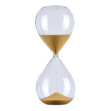 (Glod, 5 minutes) 5/30/60 Min Round Sand Timer Glass Hourglass Novelty Time Management Tool