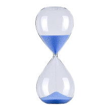 (Blue, 30 Minutes) 5/30/60 Min Round Sand Timer Glass Hourglass Novelty Time Management Tool