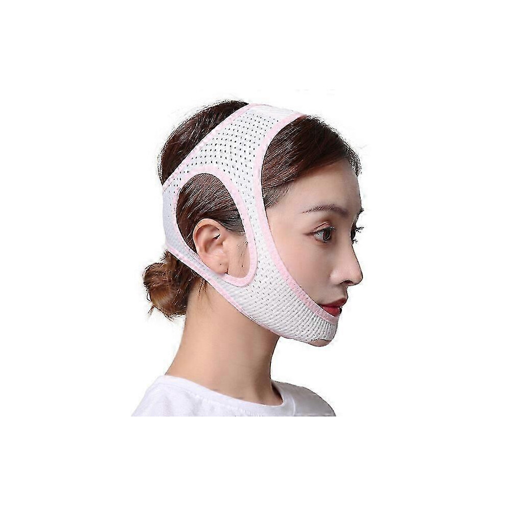 White (White) Anti Snore Chin Strap, Adjustable Jaw Support Belt To Reduce Snoring & Sleep Apnea