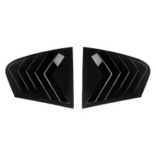 (Bright black) For BMW 5 Series G30 2018-2023 Rear Triangle Window Louvers Bright Black