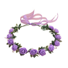 (Purple) Blumenkranz für Damen zur Hochzeit