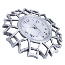Vintage 10-inch Silent Wall Clock Silver