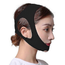 (black) Anti Snore Chin Strap, Adjustable Jaw Support Belt to Reduce Snoring & Sleep Apnea