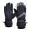 Winter-Paar-Skihandschuhe mit Touchscreen, winddicht, warmgrau 1