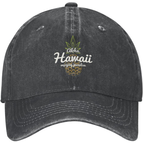 Καπέλο μπέιζμπολ Pineapple Hawaii Denim – Ρυθμιζόμενο Unisex