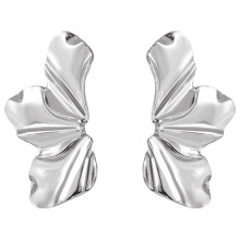 Gold Flower Stud Earrings for Women – Alloy, Lightweight