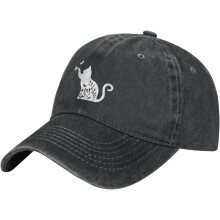 Blomsterkatt baseballcaps – justerbar unisexhatt