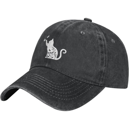 Blomsterkatt baseballcaps – justerbar unisexhatt