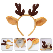 Bandeau en bois de cerf pour adultes – Bandeau festif en tissu kaki