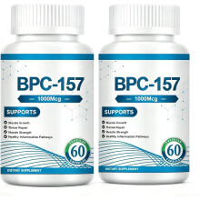 2PCS BPC-157 Peptide Capsule 1000MG Supports Overall Health and replenishes Energy.Gluten Free ，120 Capsules