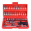 1/4 inch socket wrench set with quick-release ratchet. Screwdriver set 1