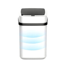 Poubelle de 13 litres avec détecteur de mouvement. Sans contact. Intelligente. Pour le bureau, le sa